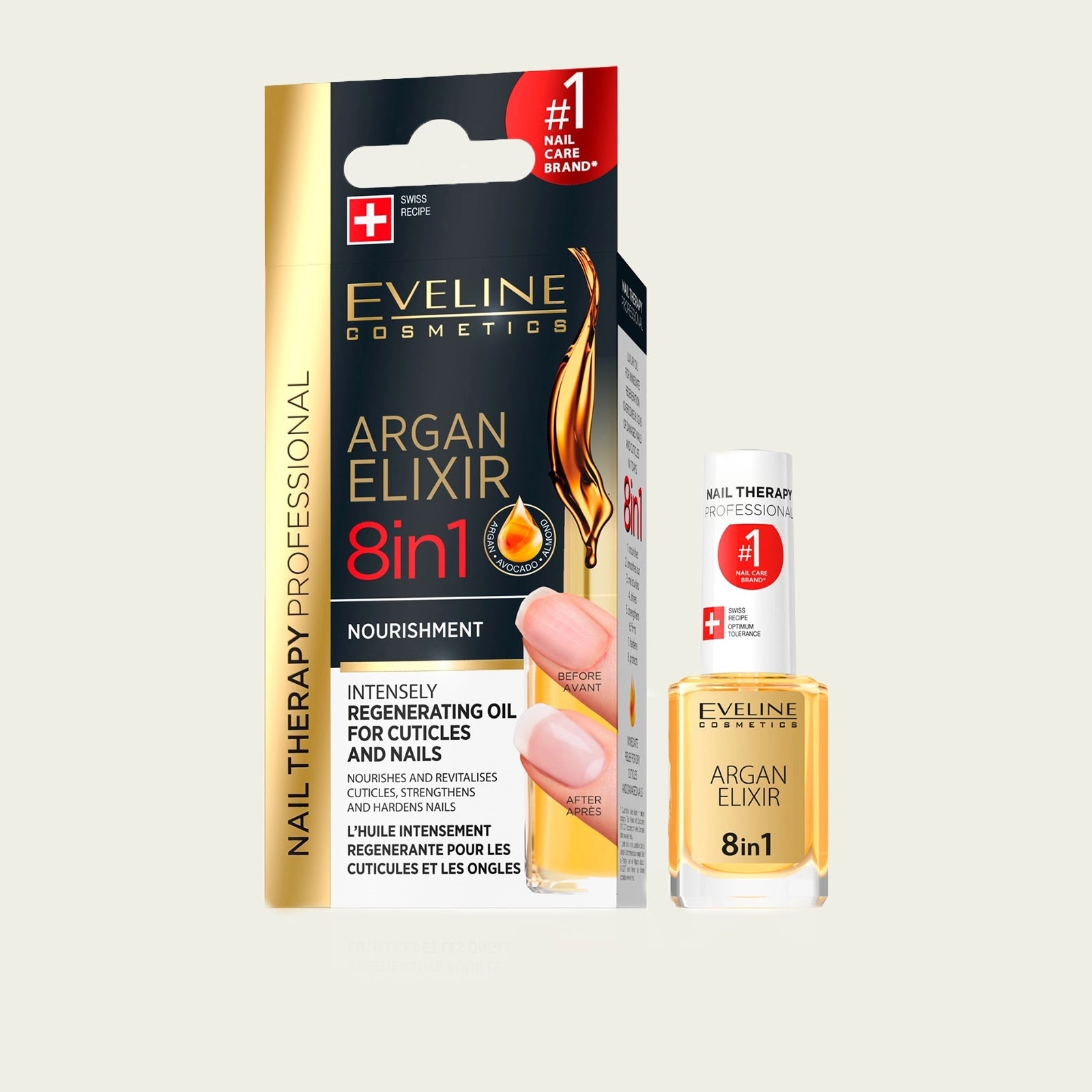 Eveline Nail Therapy Acondicionador Argan Elixir 8en1 12ml