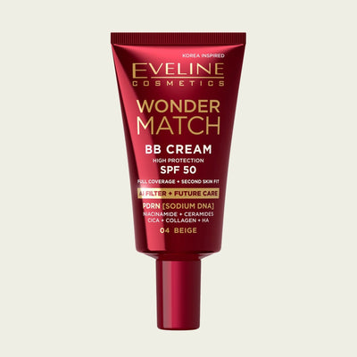 Eveline Wonder Match BB Cream Alta Proteccion SPF50 n04 Beige 30ml