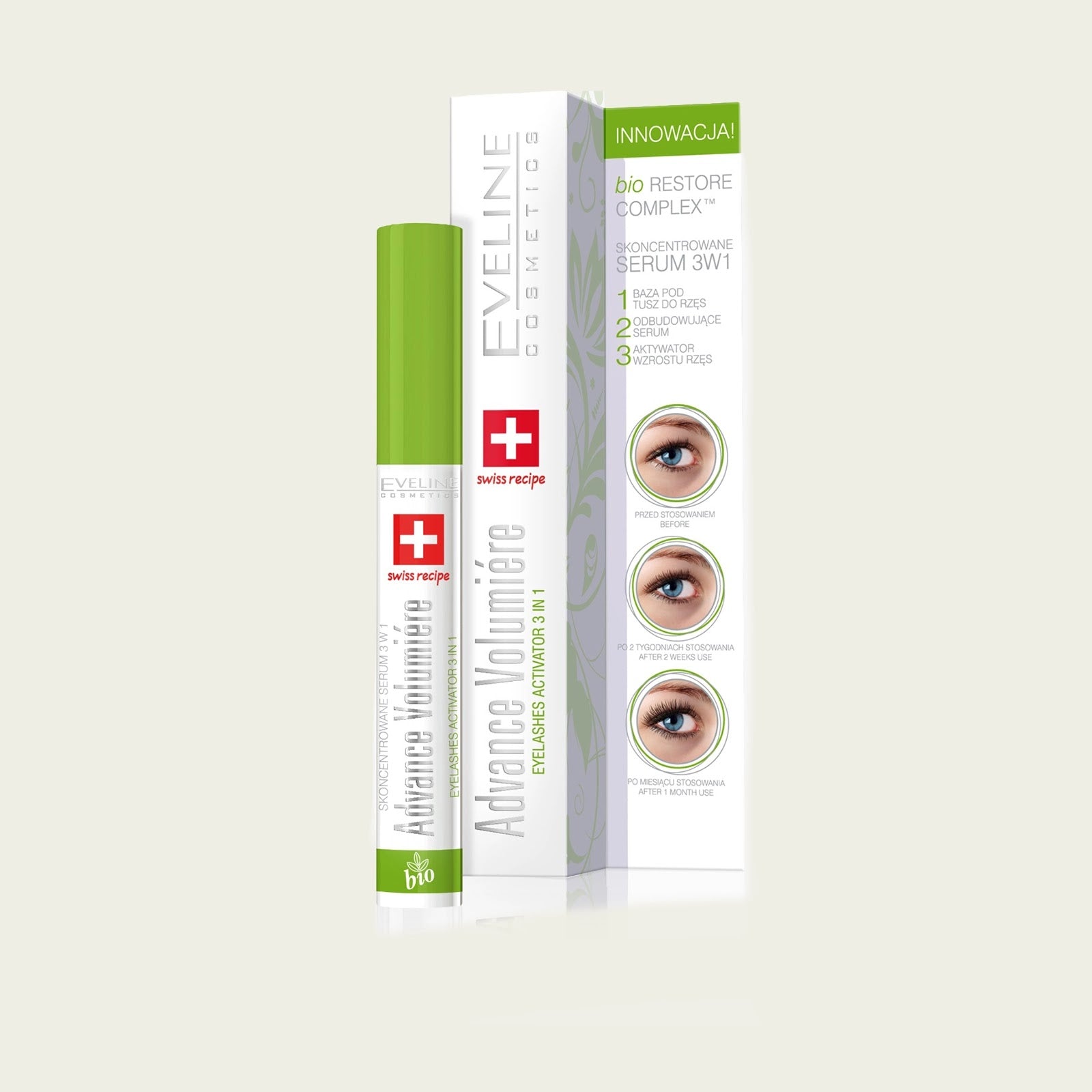 Eveline Advance Volumiere Activador de Volumen 3en1 para Pestanas 10ml