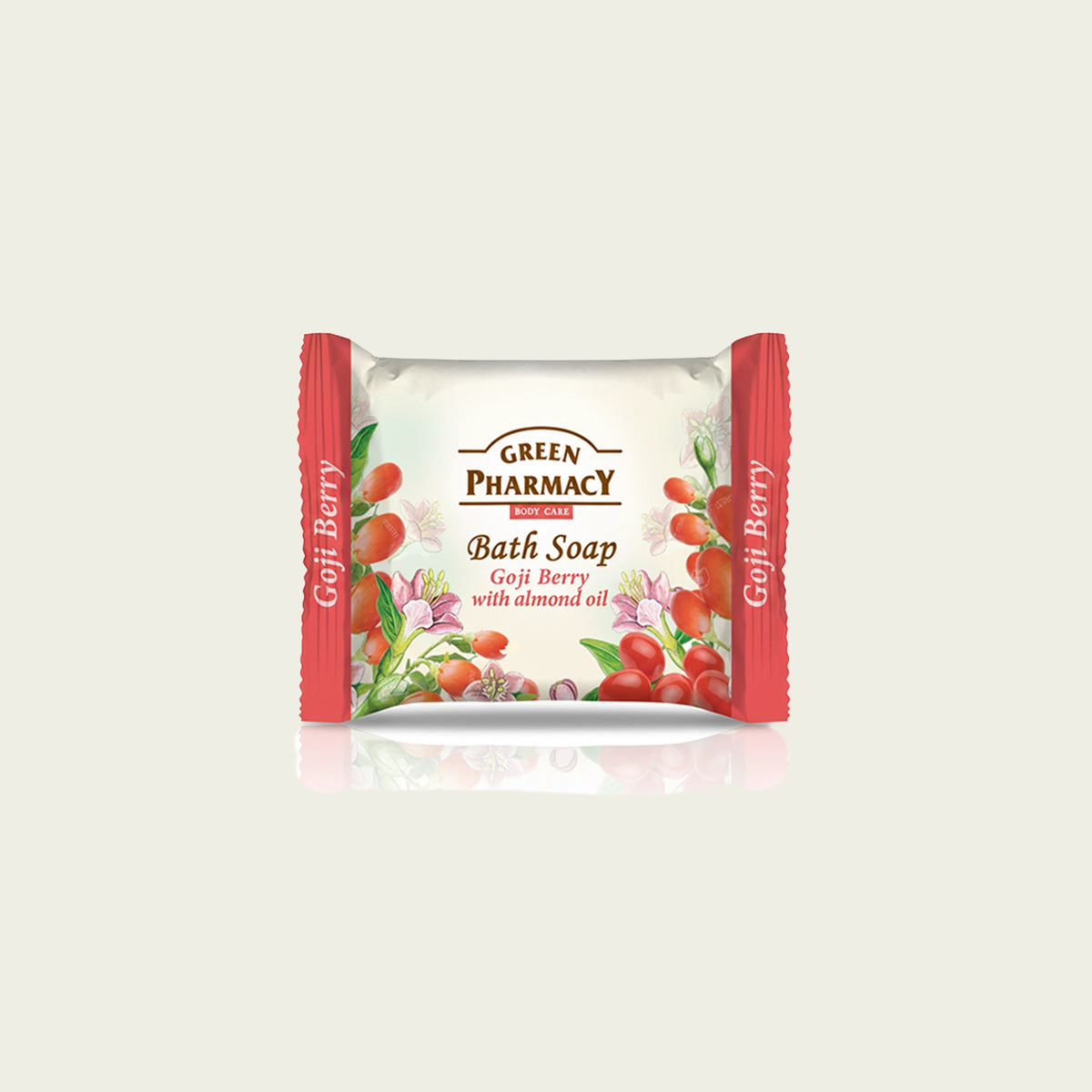 Jabón de baño en pastilla GOJI BERRY con aceite de almendra