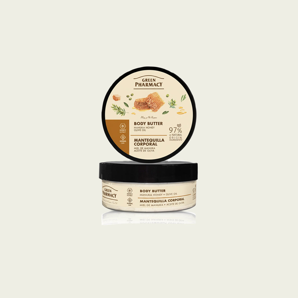 Manteca corporal MIEL DE MANUKA y ACEITE DE OLIVA 200ml