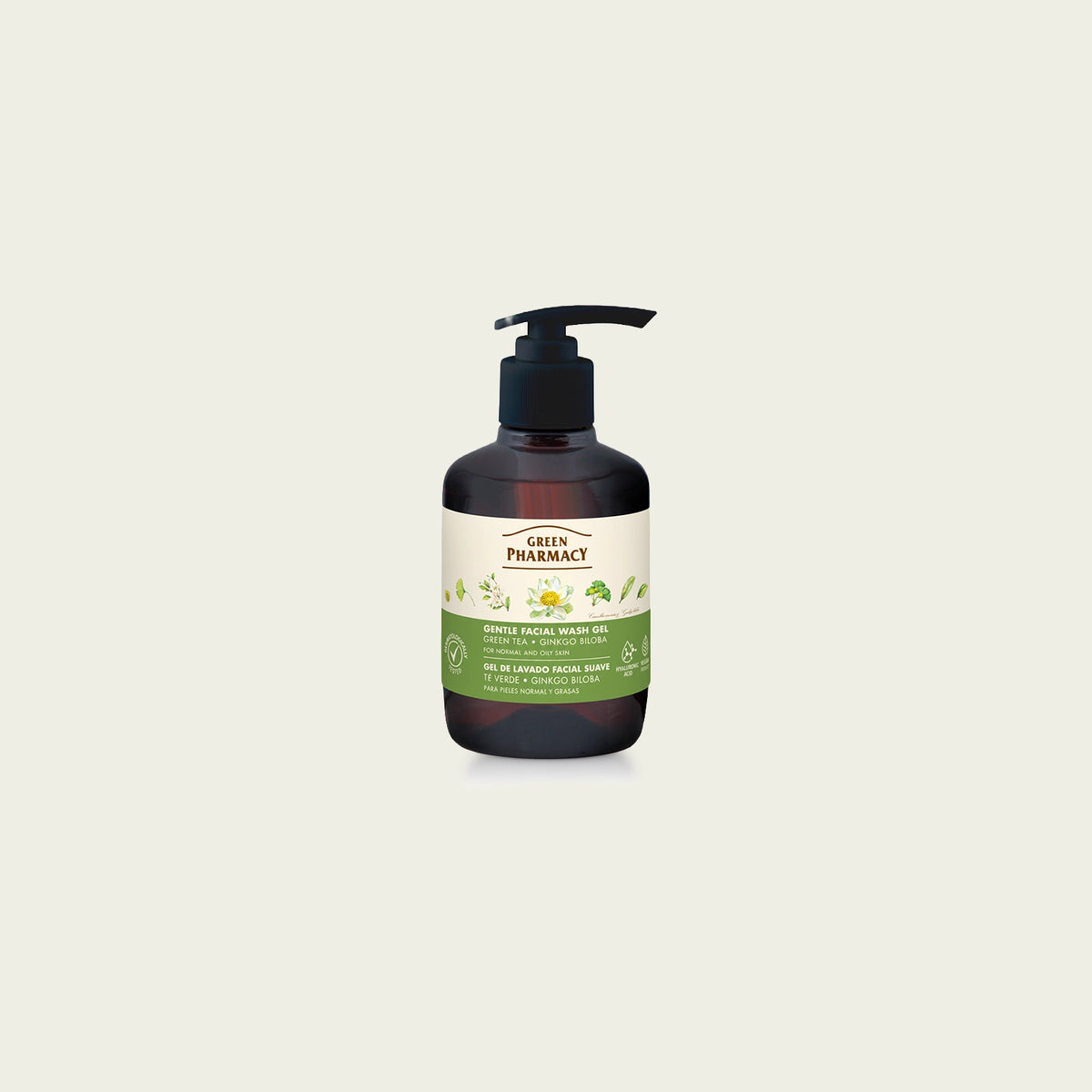 Gel lavado facial  TÉ VERDE y GINKGO BILOBA para pieles normales y grasas 270ml