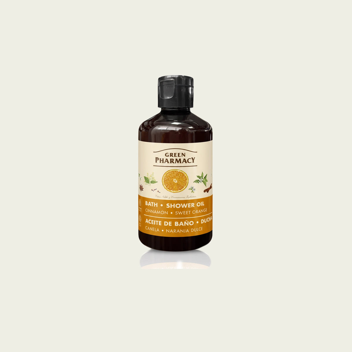 Aceite de baño y ducha CANELA y NARANJA DULCE 250ml
