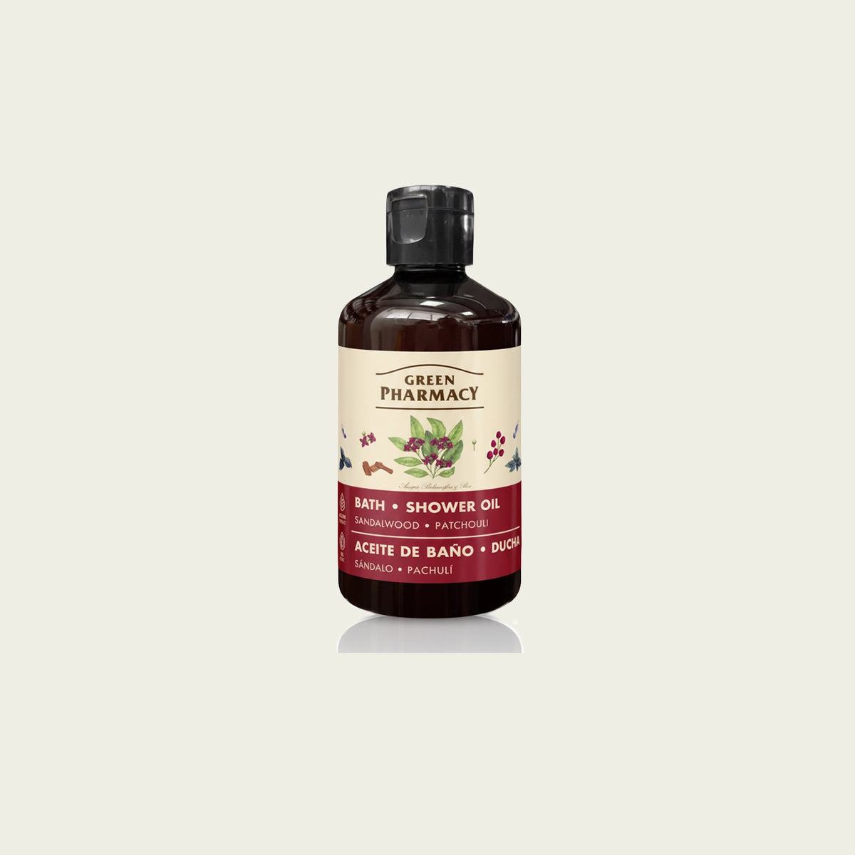 Aceite de baño y ducha SÁNDALO y PACHULÍ 250ml