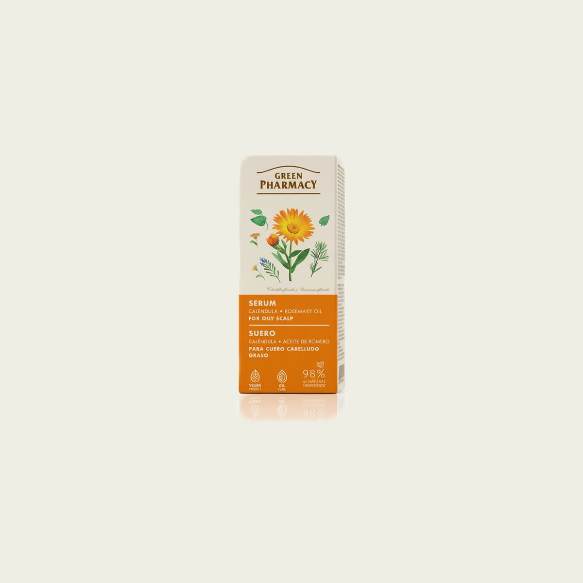 Serum para cuero cabelludo graso CALÉNDULA y ACEITE DE ROMERO 100ml