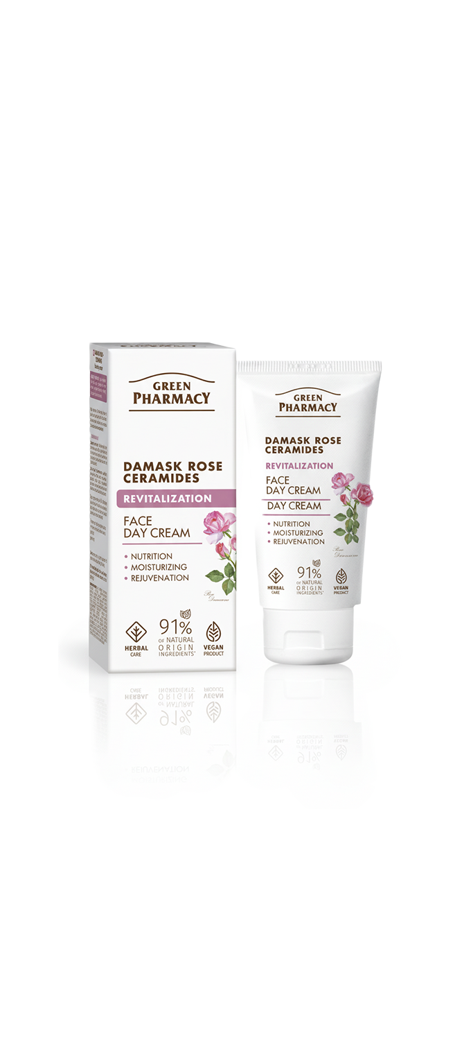 Crema facial Día ROSA DE DAMASCO + CERAMIDAS "Revitalización" 50ml