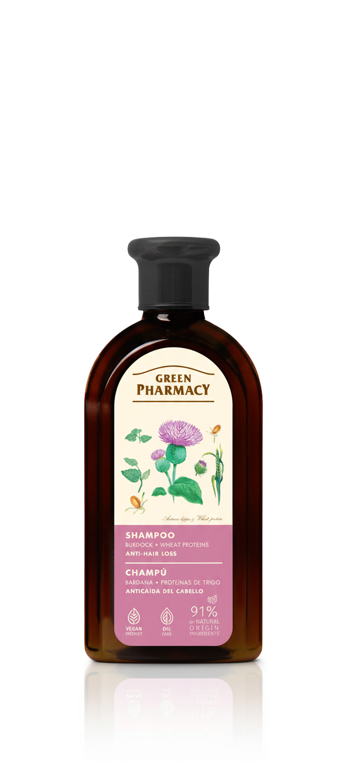 Champú anti-caída de PROTEÍNAS de TRIGO y BARDANA 350ml