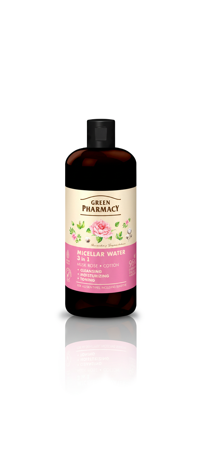 Agua micelar 3 en 1 ROSA MOSQUETA y ALGODÓN 500ml