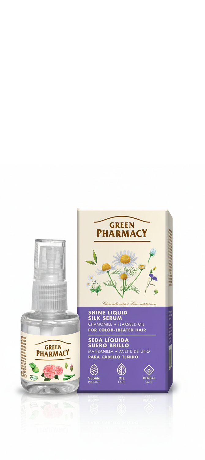 Seda líquida serum para cabellos teñidos CAMOMILA y ACEITE DE LINO 30ml