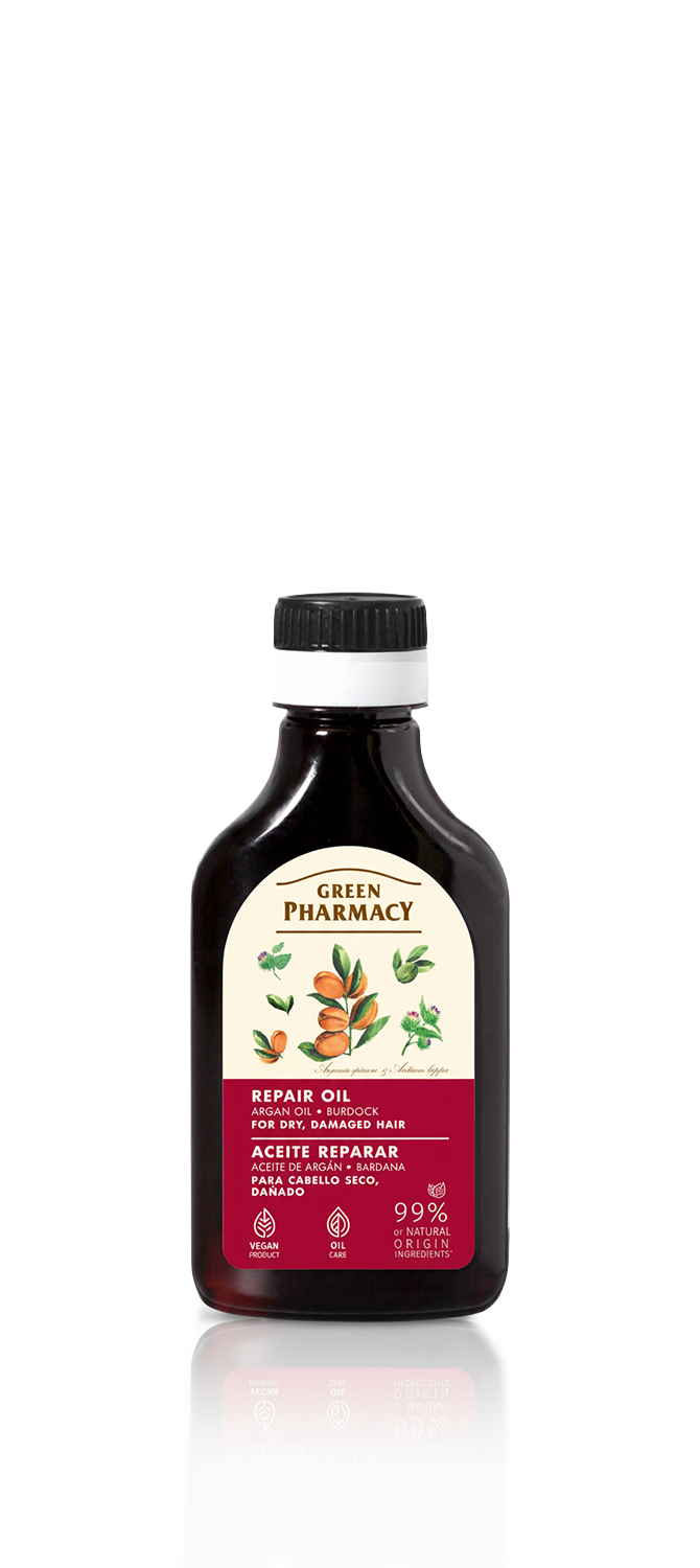 Aceite de bardana para cabello seco y dañado BARDANA y ACEITE DE ARGÁN 100ml