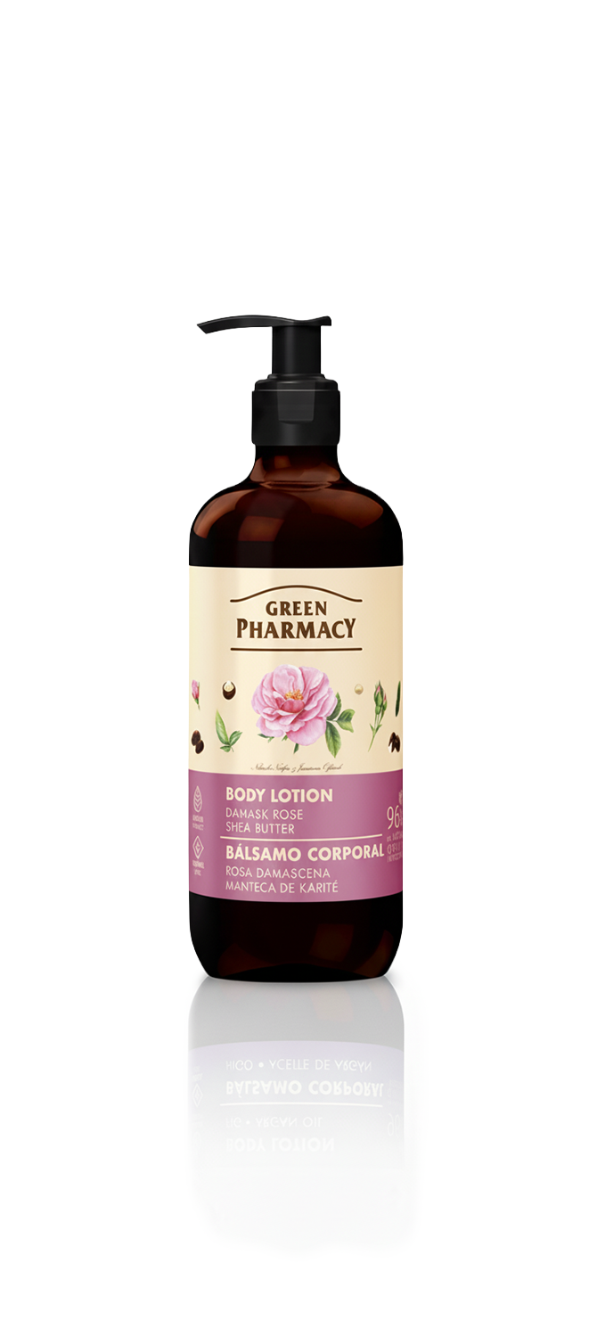 Loción corporal ROSA de DAMASCO y MANTECA de KARITÉ 400 ml