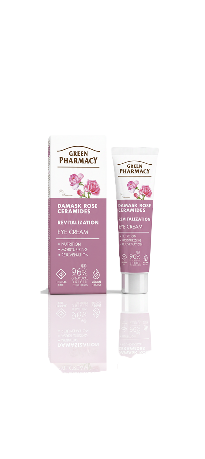 Crema contorno de ojos ROSA DE DAMASCO + CERAMIDAS "Revitalización" 15ml