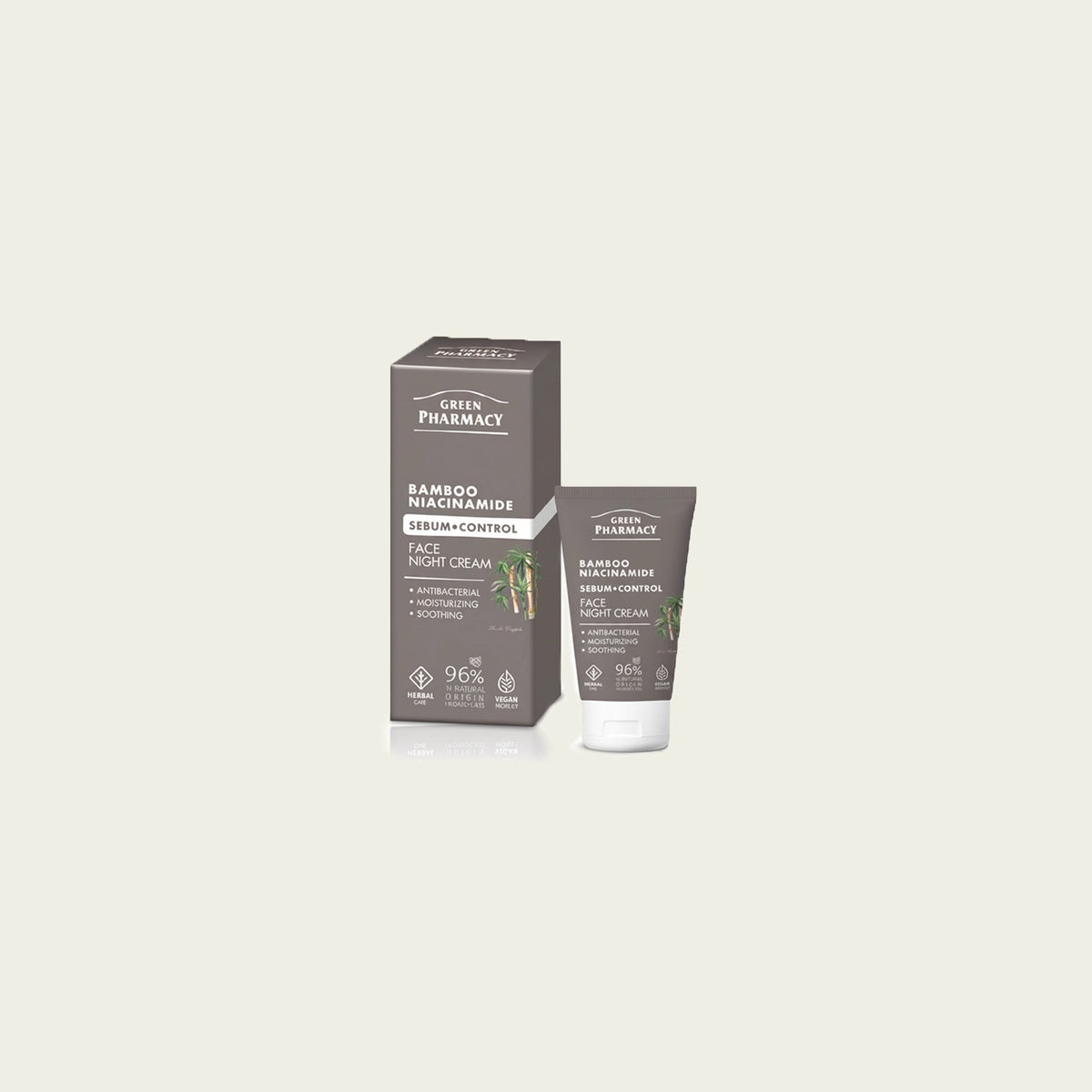 Crema facial Noche BAMBÚ + NIACINAMIDA "Sebum control" 50 ml