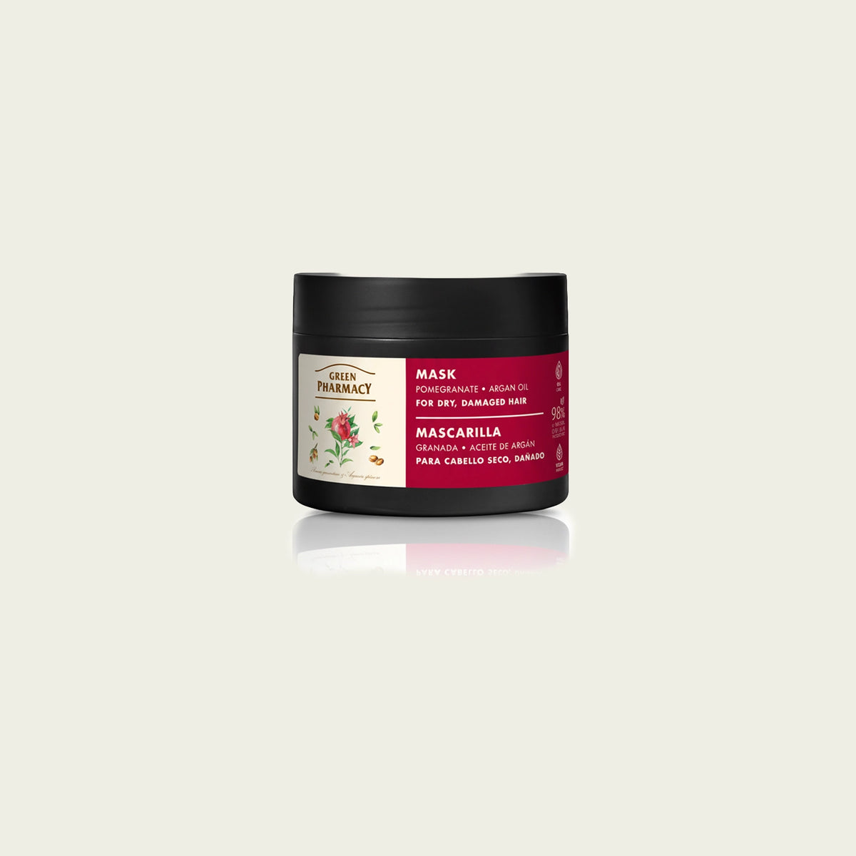 Mascarilla para cabello seco y dañado ACEITE DE ARGÁN Y GRANADA 300ml
