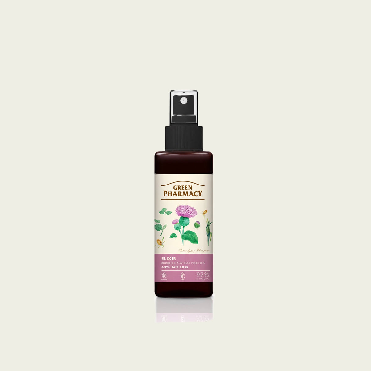 Elixir anticaída BARDANA y PROTEÍNAS DE TRIGO 150ml