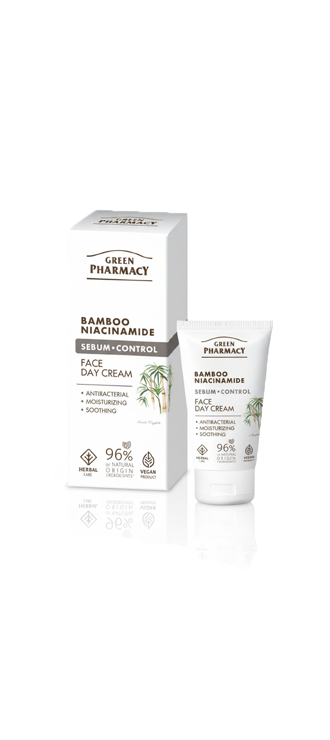 Crema facial Día BAMBÚ + NIACINAMIDA "Sebum-control" 50ml