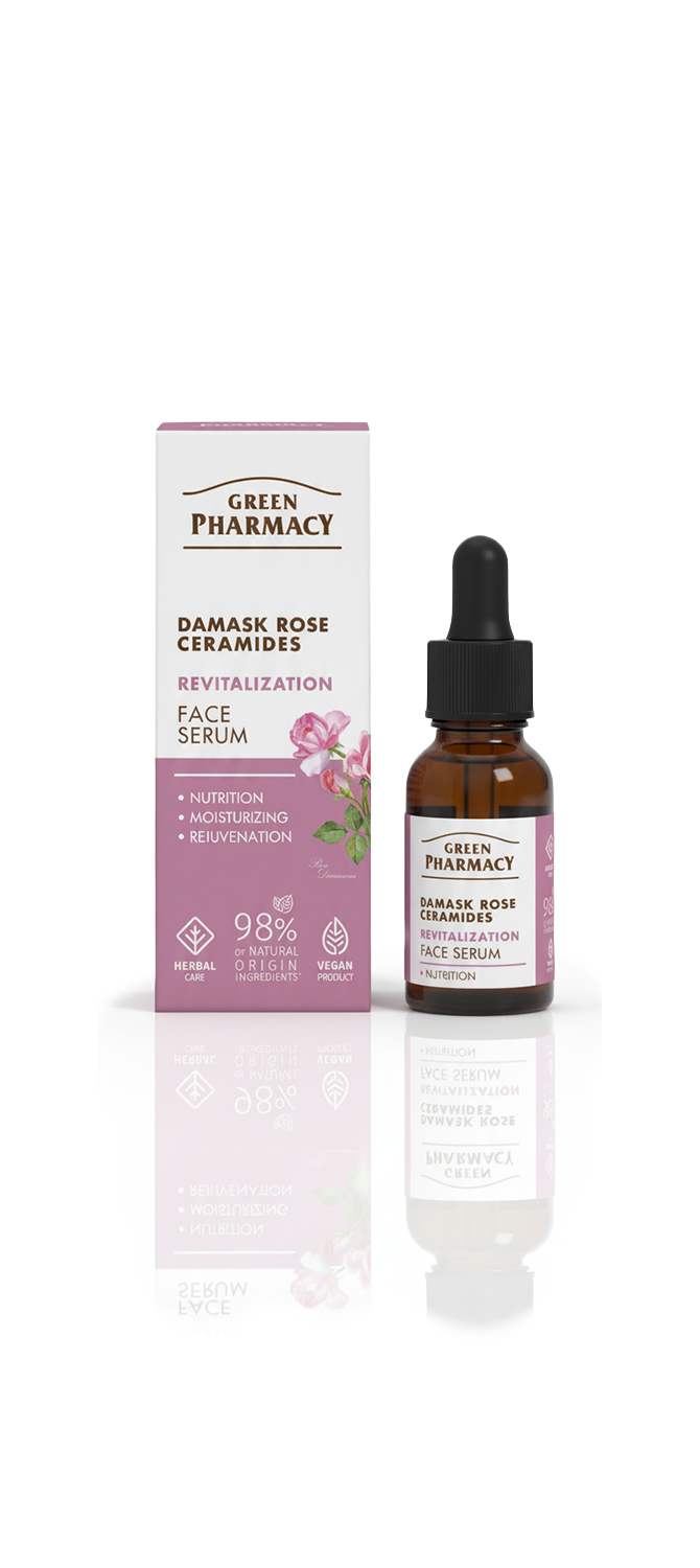 Serum facial ROSA DE DAMASCO + CERAMIDAS "Revitalización" 30ml