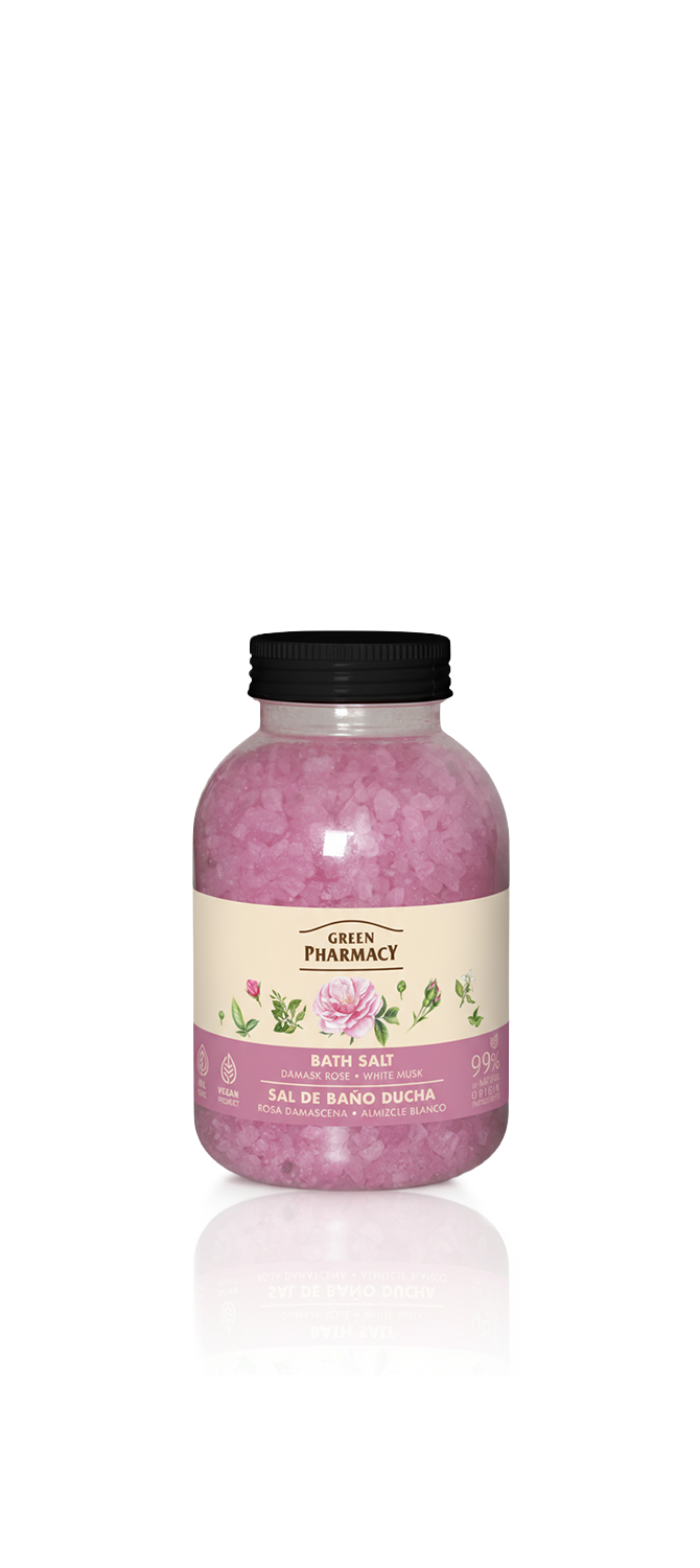 Sal de baño ROSA DE DAMASCO y ALMIZCLE BLANCO 1000gr