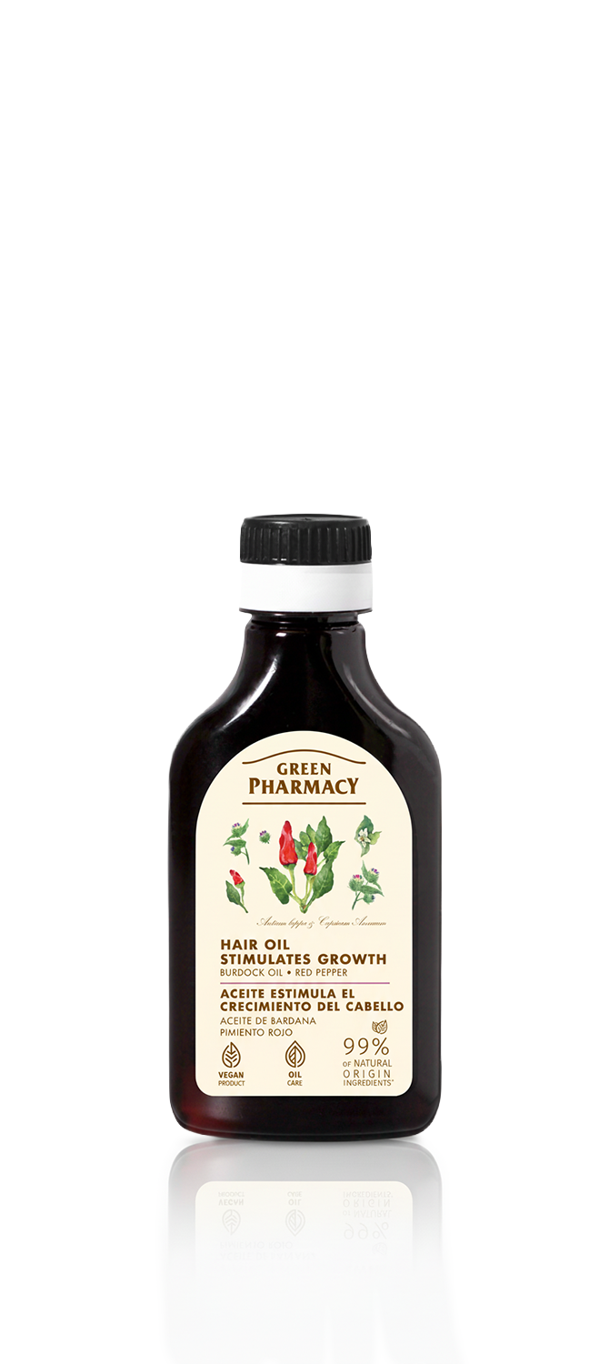 Aceite de bardana con PIMIENTA ROJA estimula el crecimiento del cabello 100ml