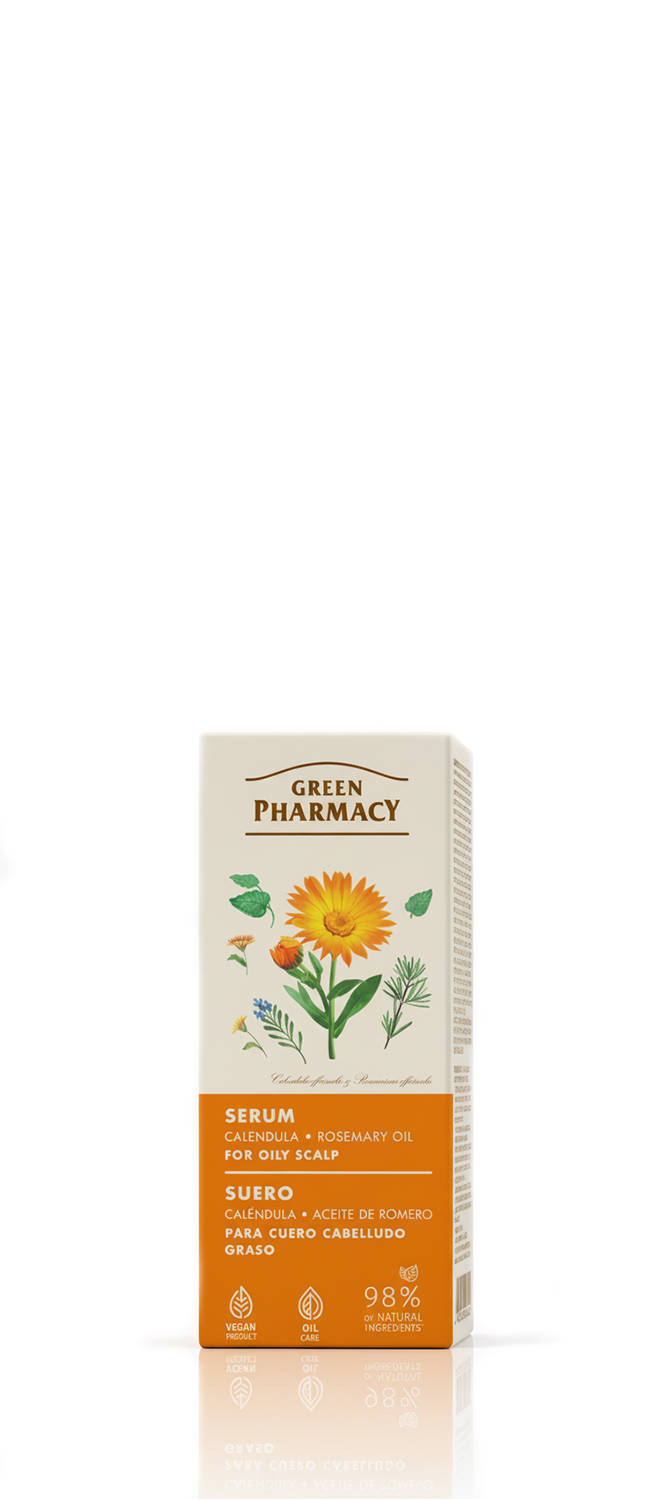 Serum para cuero cabelludo graso CALÉNDULA y ACEITE DE ROMERO 100ml