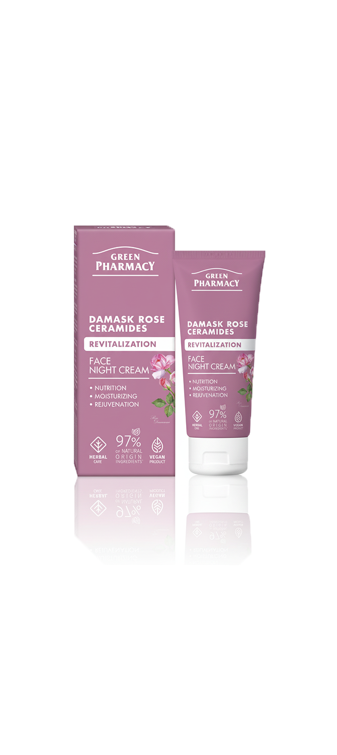 Crema facial Noche ROSA DE DAMASCO + CERAMIDAS "Revitalización" 50 ml