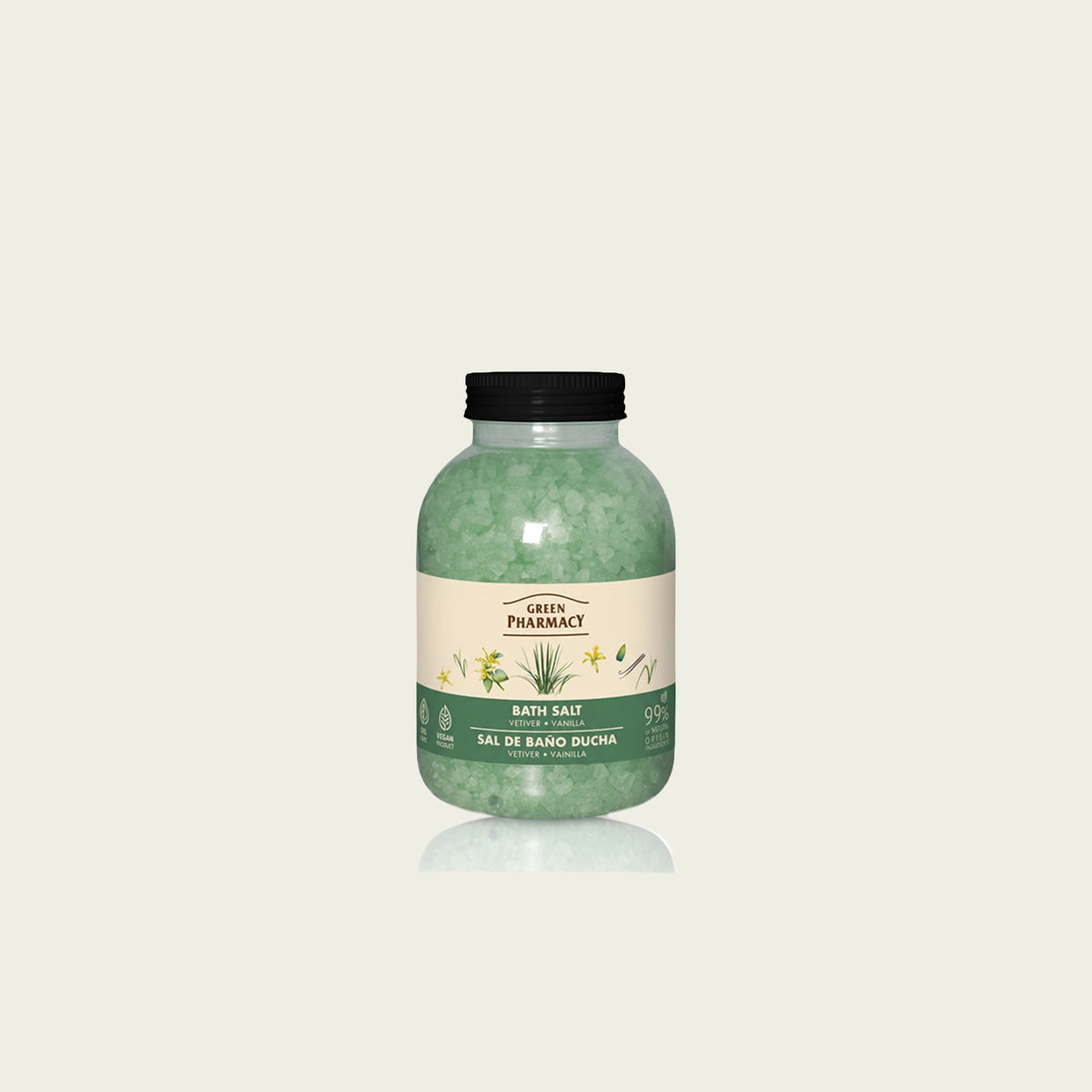 Sal de baño VETIVER y VAINILLA 1000gr