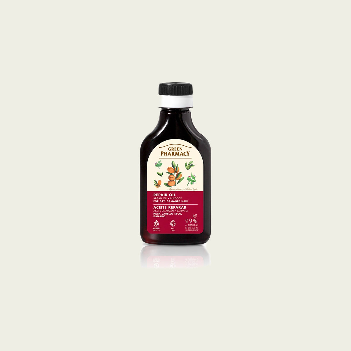 Aceite de bardana para cabello seco y dañado BARDANA y ACEITE DE ARGÁN 100ml