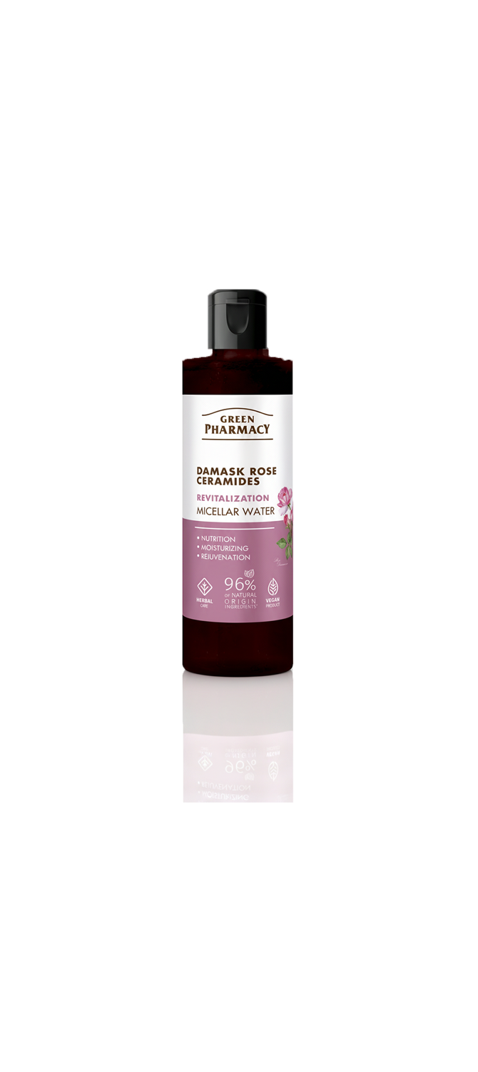 Agua micelar ROSA DE DAMASCO + CERAMIDAS "Revitalización" 200ml