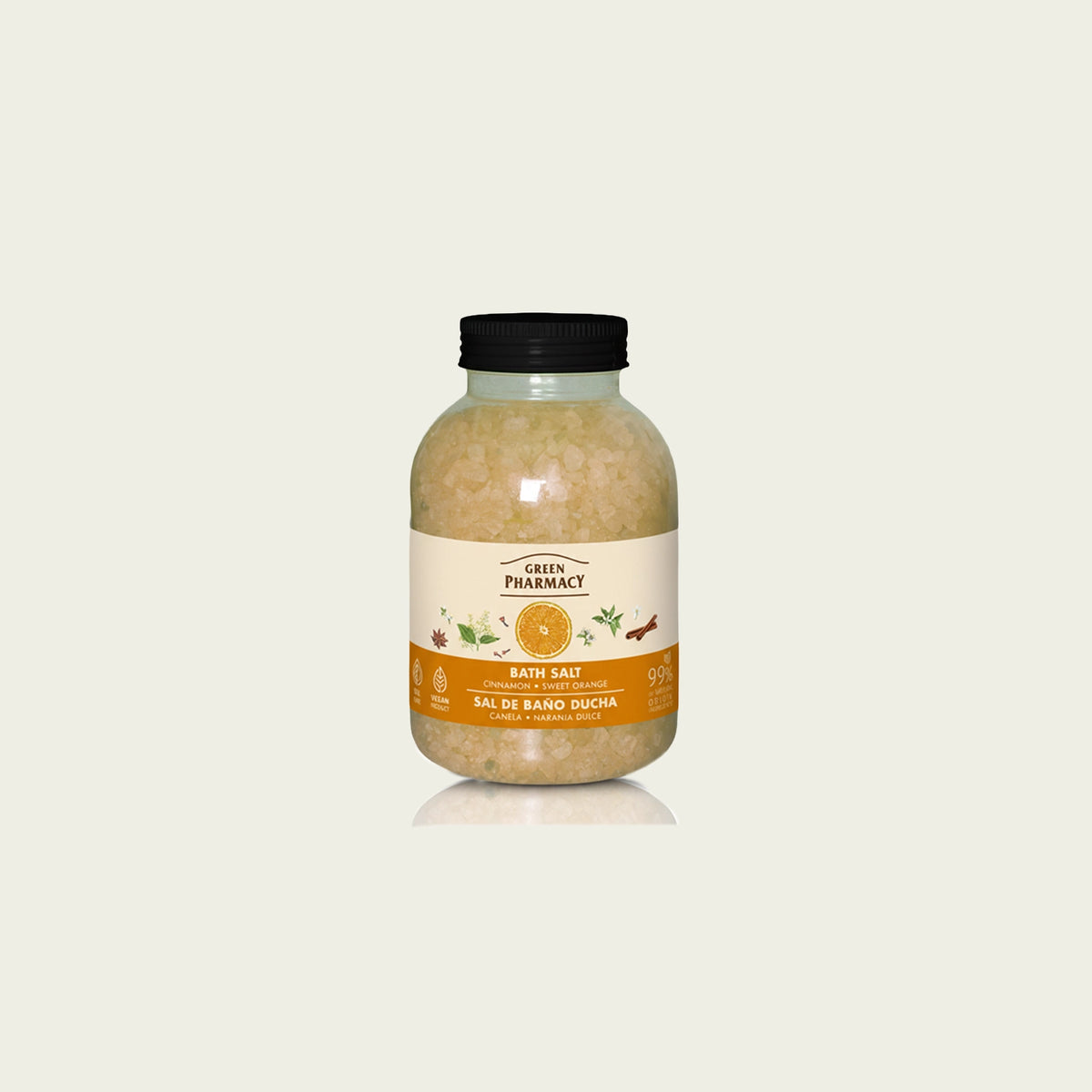 Sal de baño CANELA y NARANJA DULCE 1000gr
