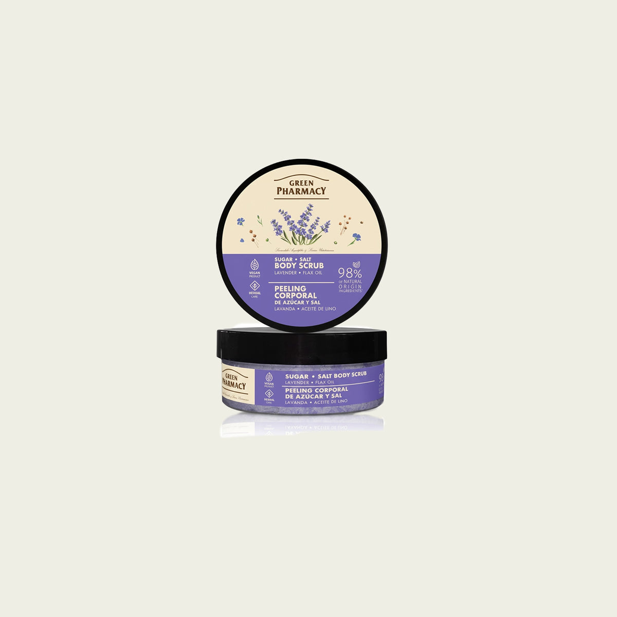 Exfoliante corporal LAVANDA y ACEITE DE LINO 200ml