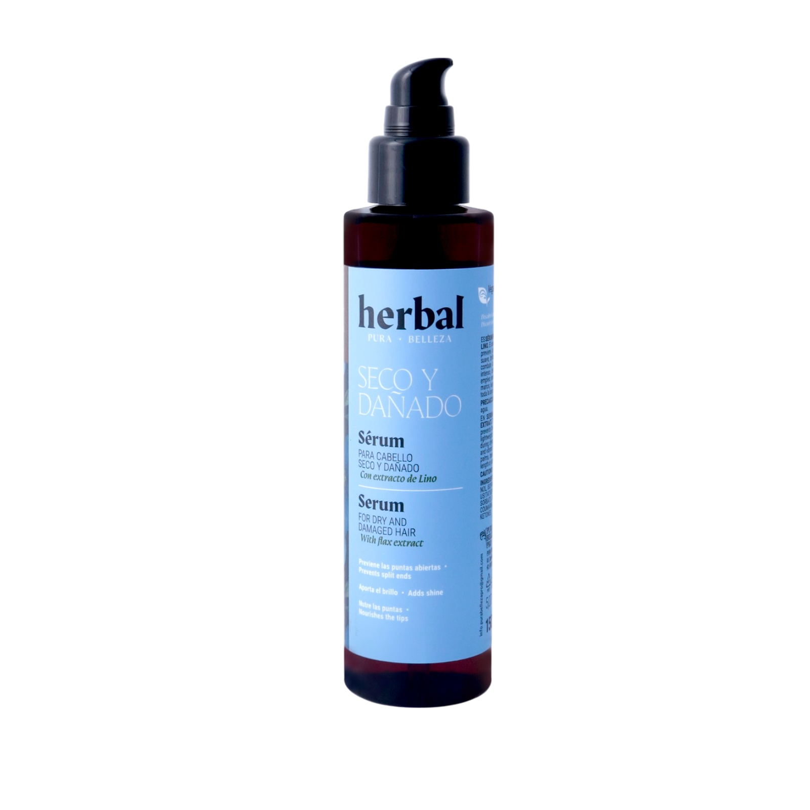 Serum para cabellos seco y dañado con extracto de lino 150 ML