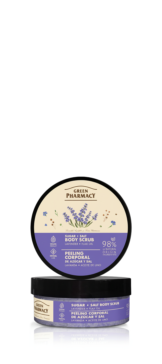 Exfoliante corporal LAVANDA y ACEITE DE LINO 200ml