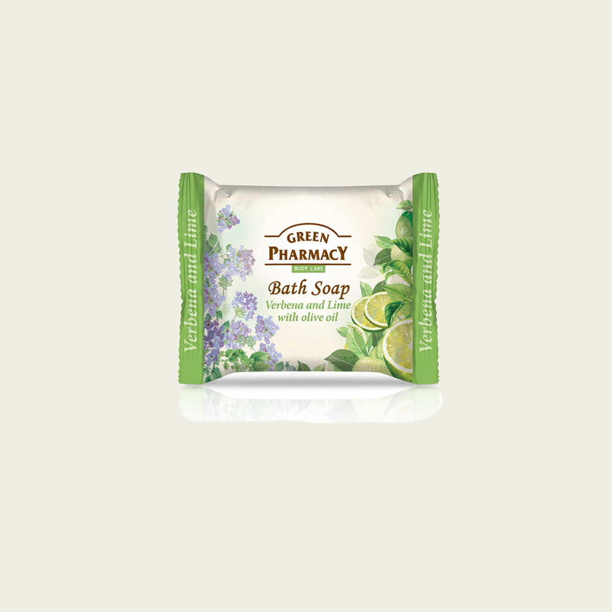 Jabón de baño en pastilla VERBENA Y LIMA con aceite de oliva