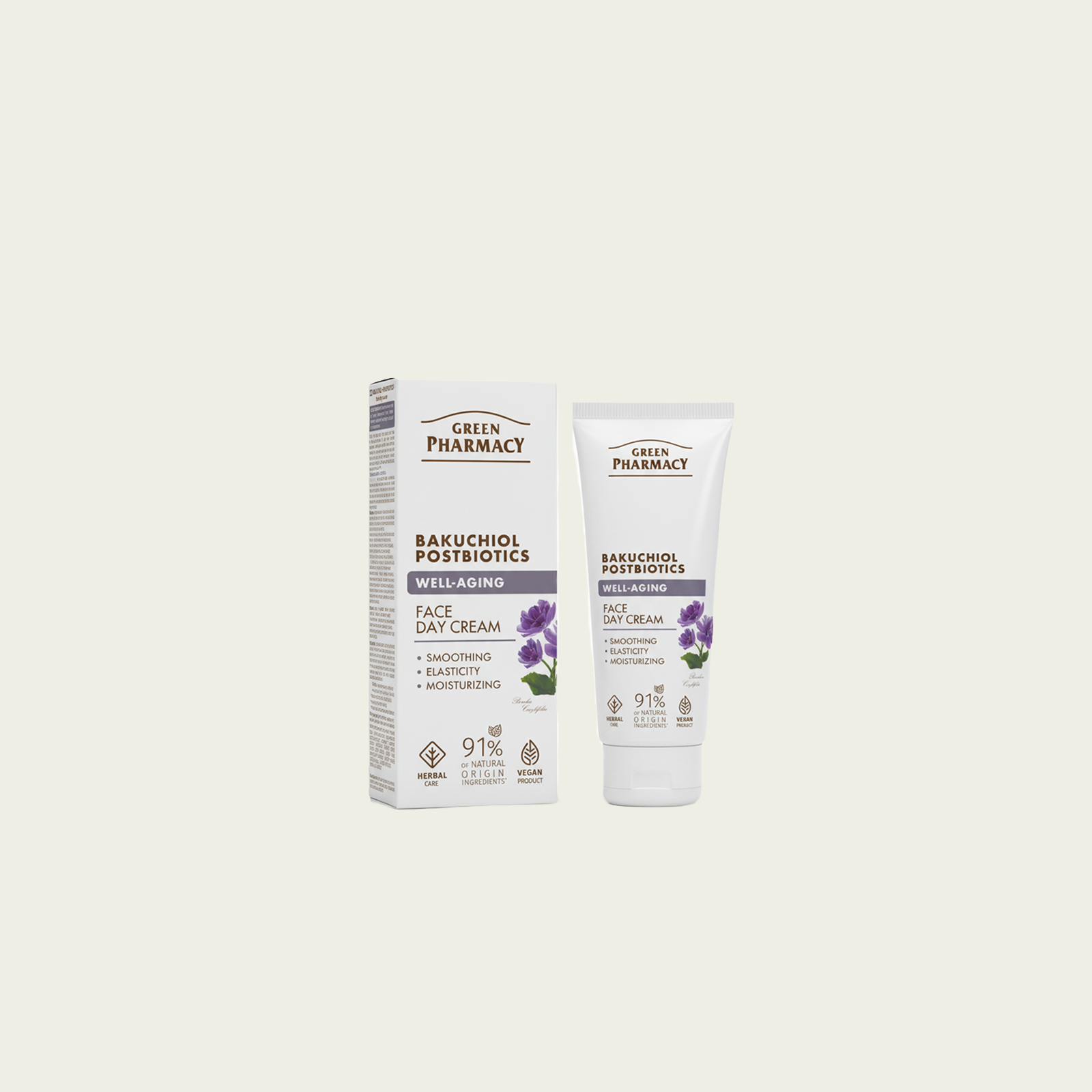 Crema facial Día BAKUCHIOL + POSTBIÓTICOS "Bien envejecer" 50ml