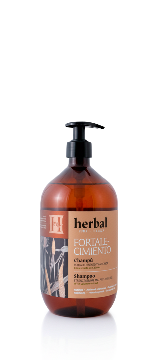 Champú fortalecimiento y anticaída con extracto de cálamo