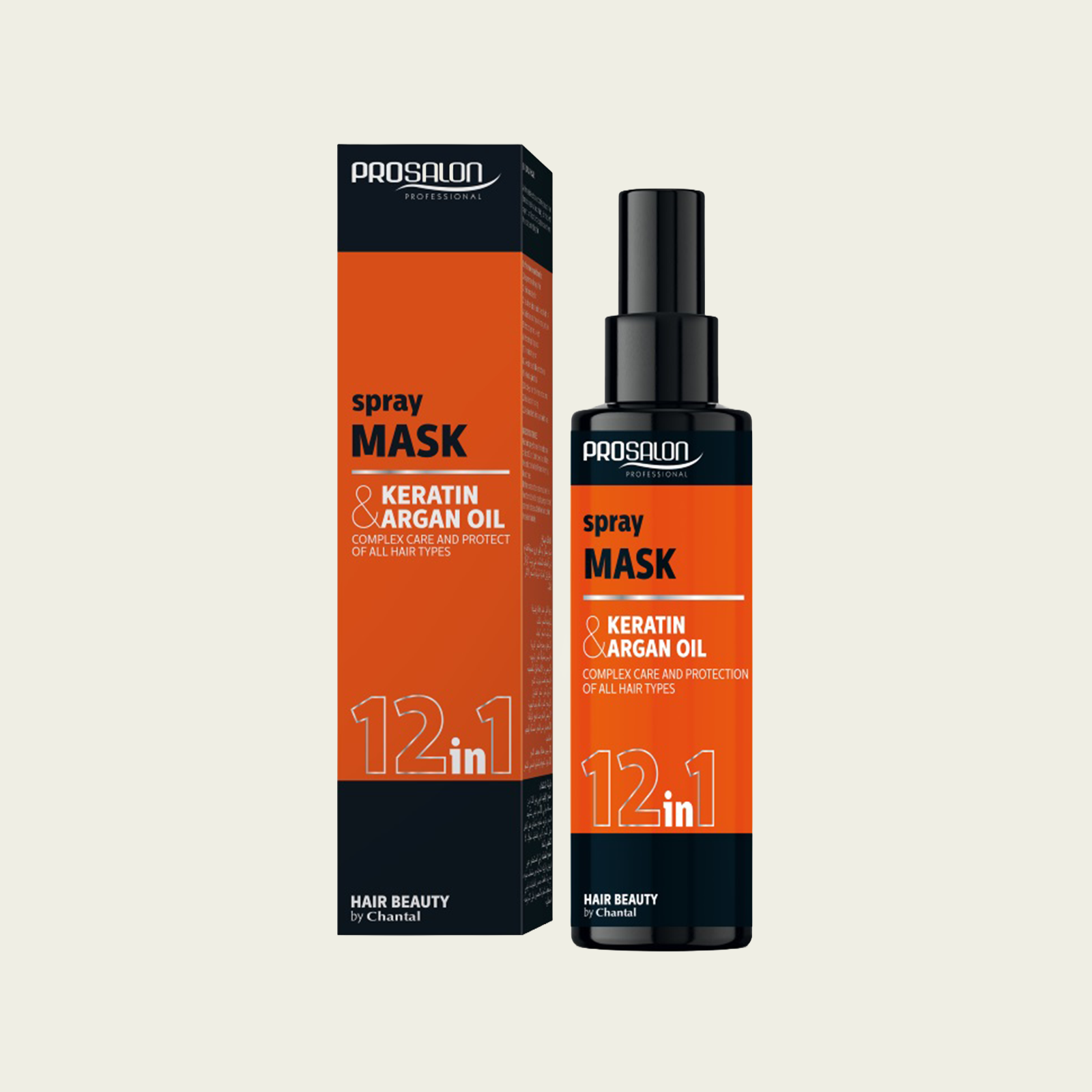 Mascarilla Spray 12 en 1 con Argán y Queratina 150 g | Prosalon