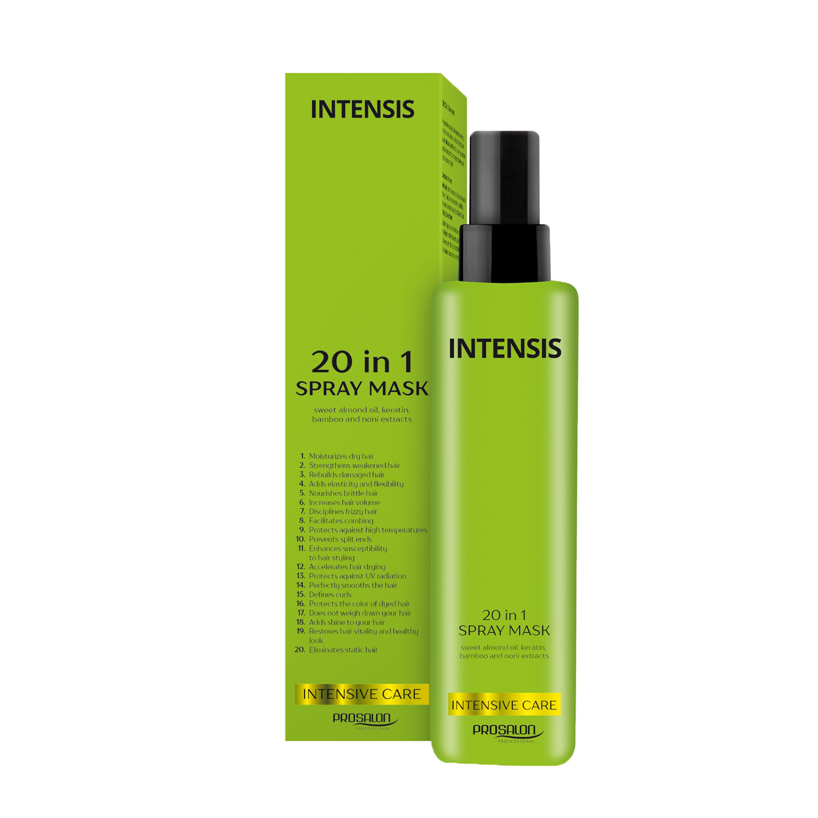 Mascarilla Spray 20 en 1 Sin Enjuague 200 gr | Prosalon Intensis