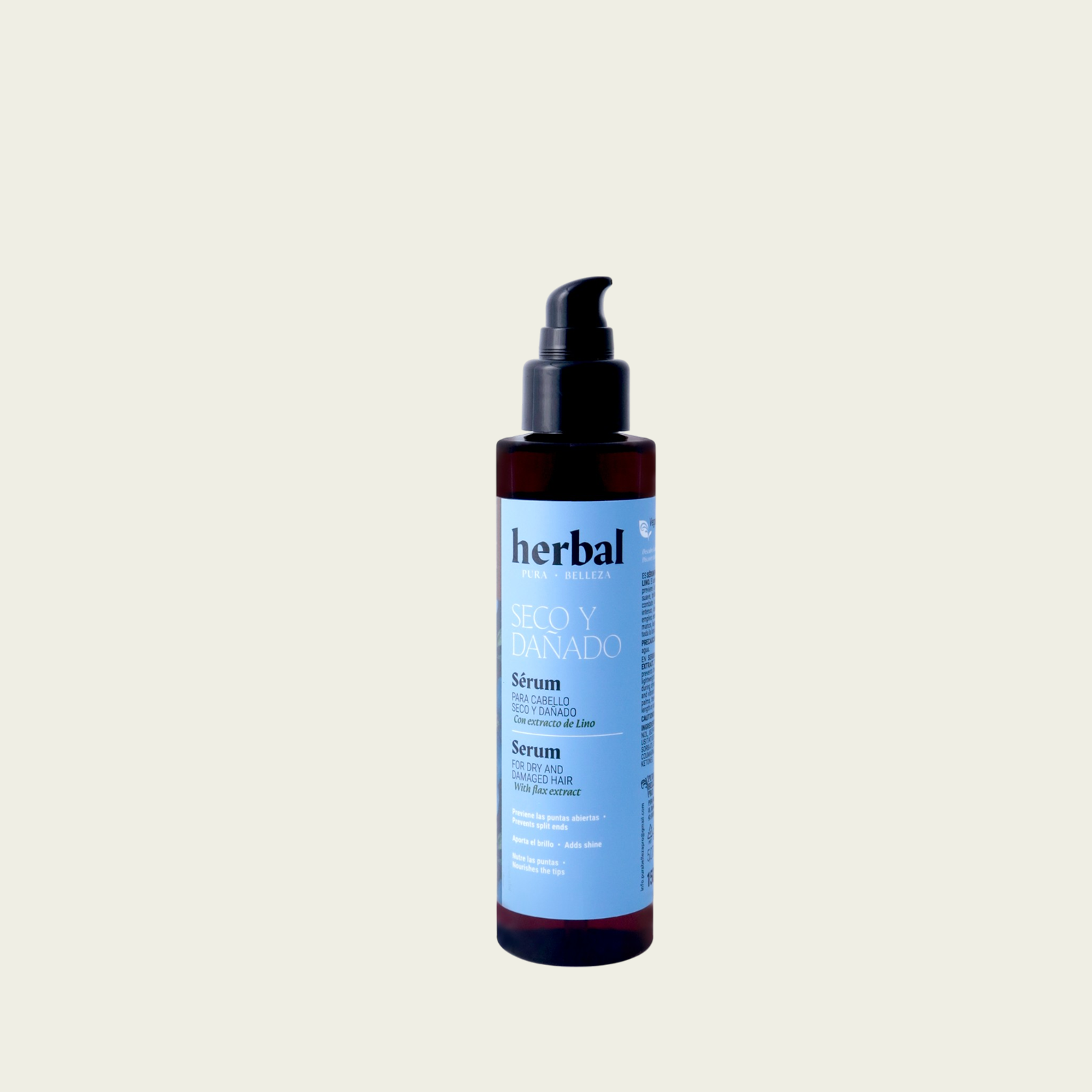 Serum para cabellos seco y dañado con extracto de lino
