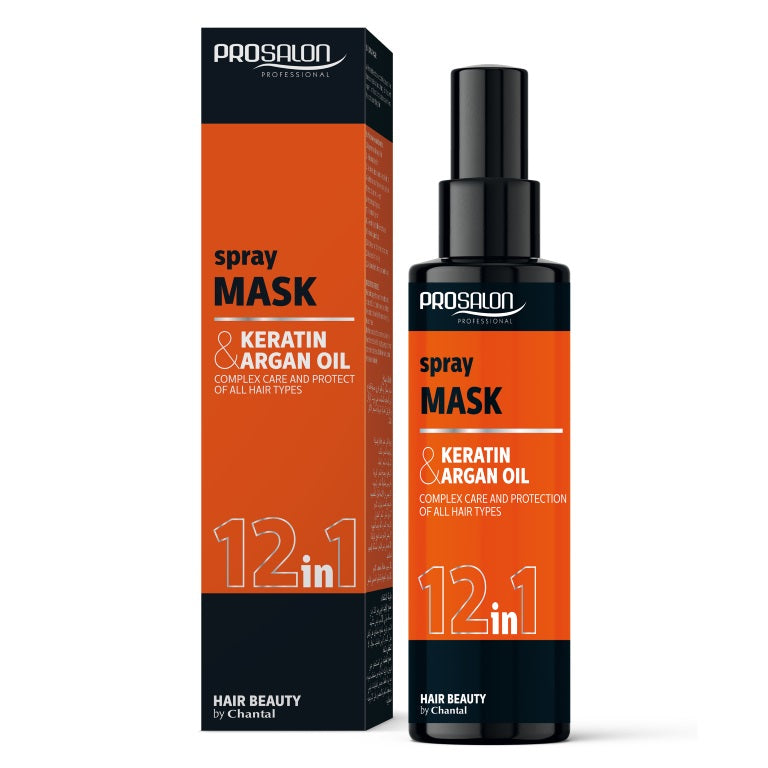 Mascarilla Spray 12 en 1 con Argán y Queratina 150 g | Prosalon