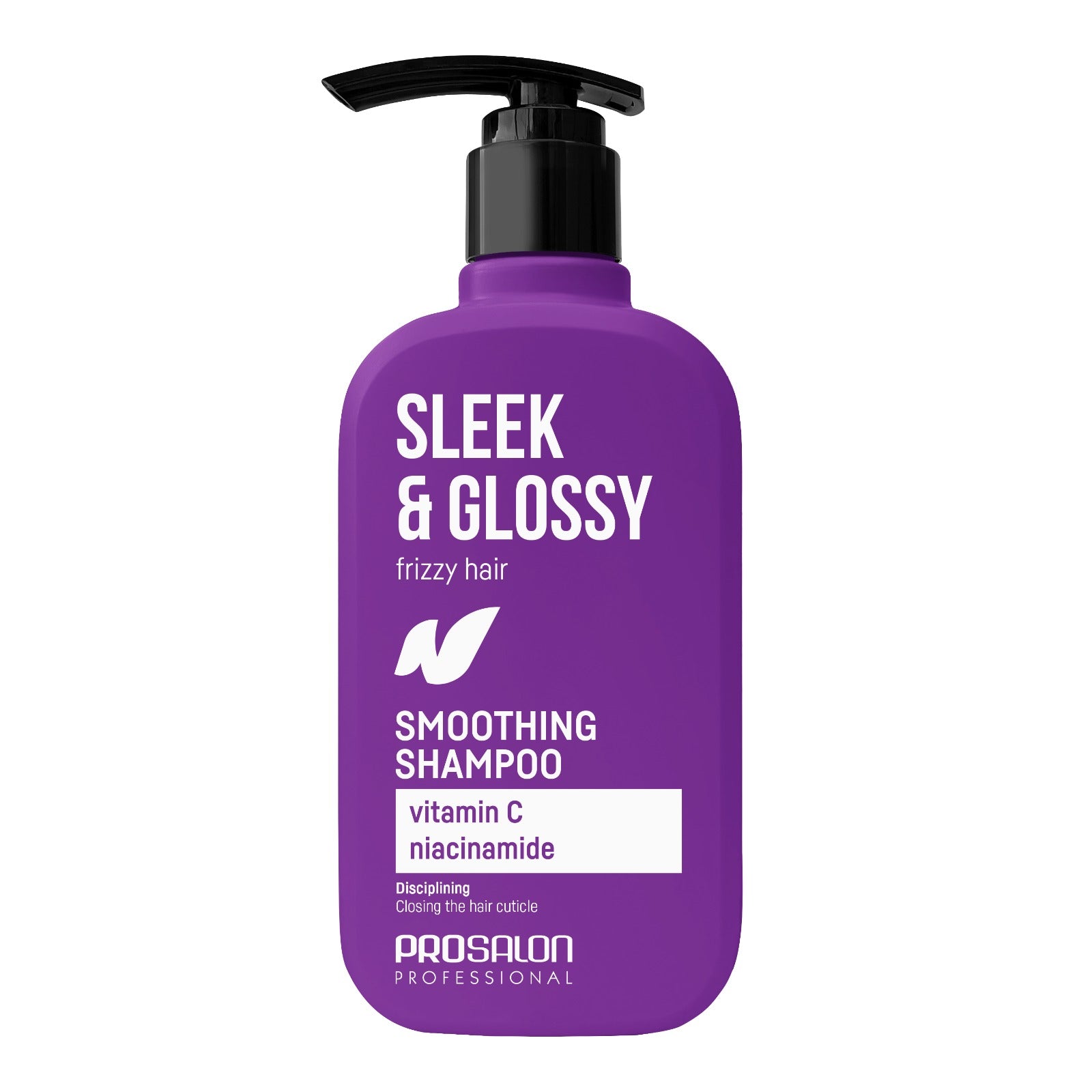Champú Suavizante Anti-Frizz con Niacinamida y Vitamina C 375 ml | Prosalon Effect Sleek&Glossy