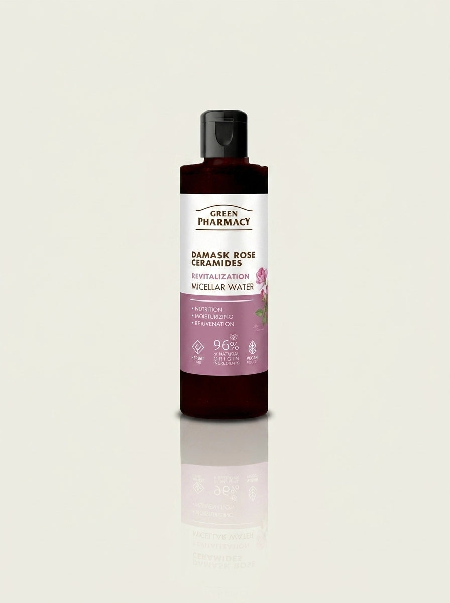 Agua micelar ROSA DE DAMASCO + CERAMIDAS "Revitalización" 200ml