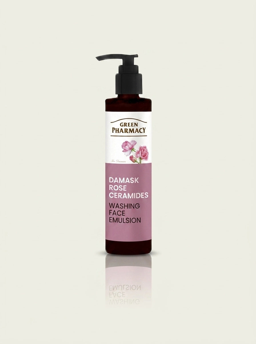 Emulsión lavado facial ROSA DE DAMASCO + CERAMIDAS "Revitalización" 150ml