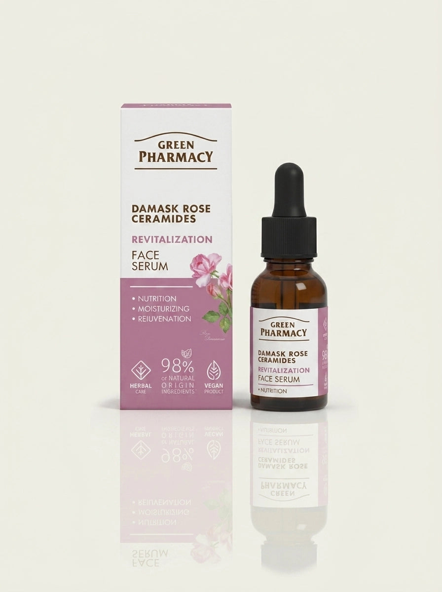 Serum facial ROSA DE DAMASCO + CERAMIDAS "Revitalización" 30ml