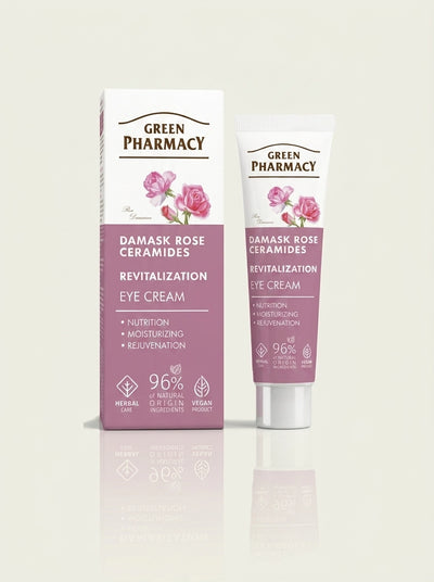 Crema contorno de ojos ROSA DE DAMASCO + CERAMIDAS "Revitalización" 15ml