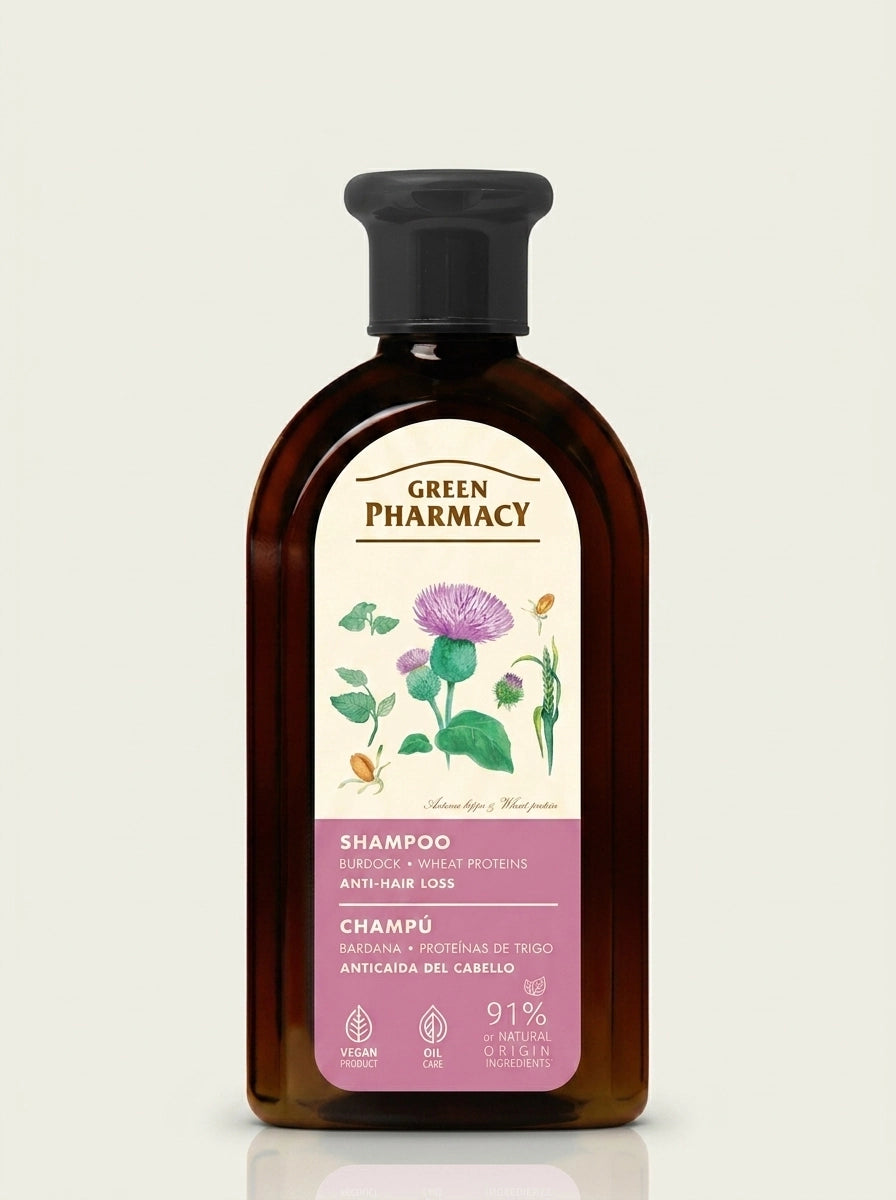 Champú anti-caída de PROTEÍNAS de TRIGO y BARDANA 350ml