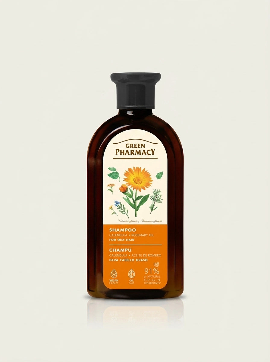 Champú para cabello graso aceite de ROMERO y CALÉNDULA 350ml